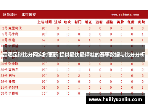 足球比分网雷速体育预测，精准分析，洞见未来